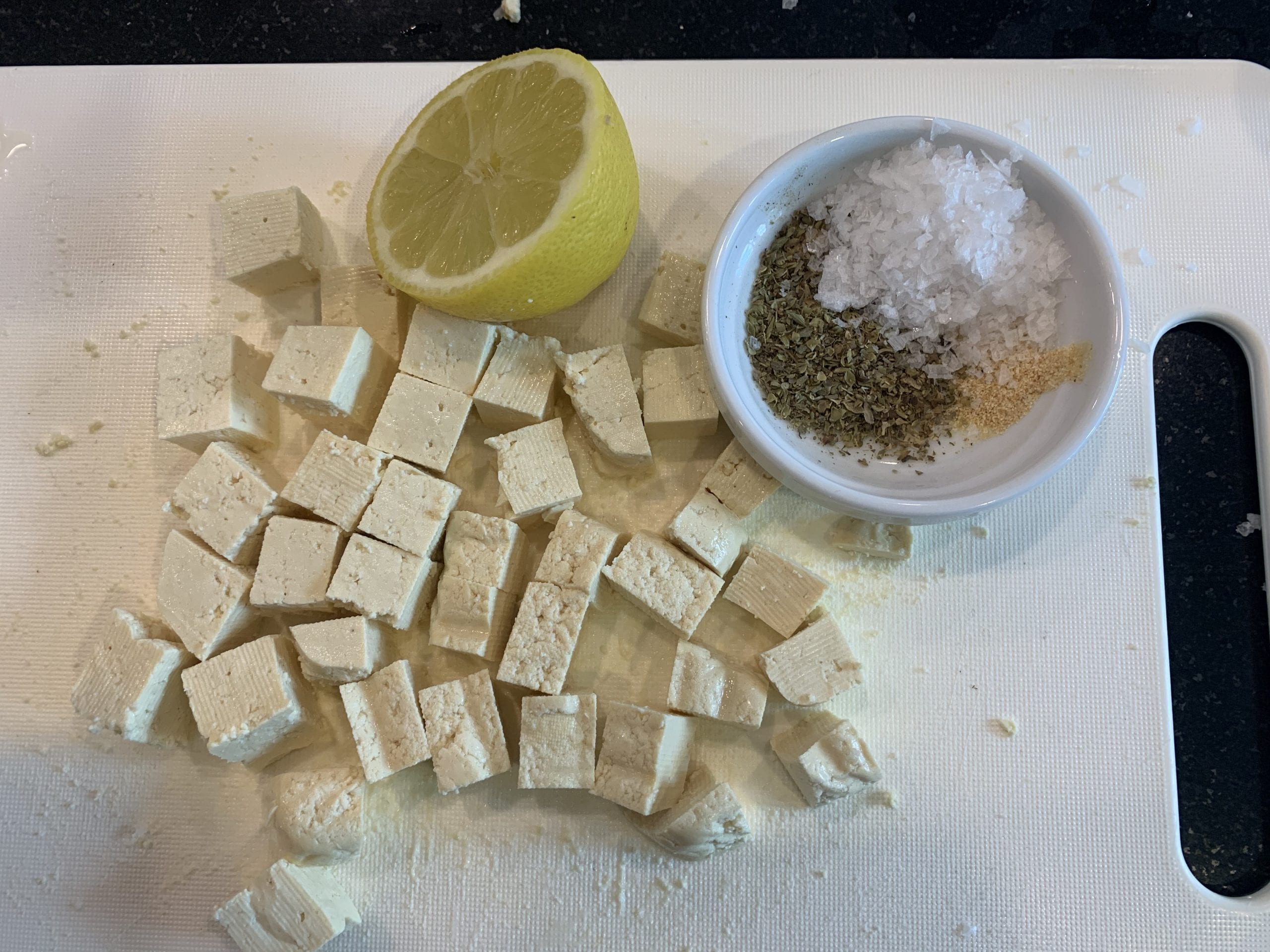 Tofu alternative to feta (tofeta?) The Plant based dad