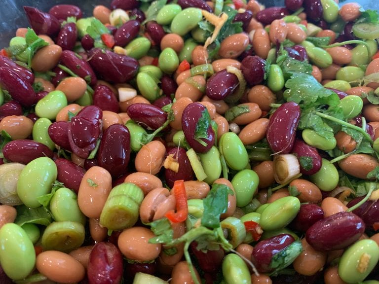 three. bean salad