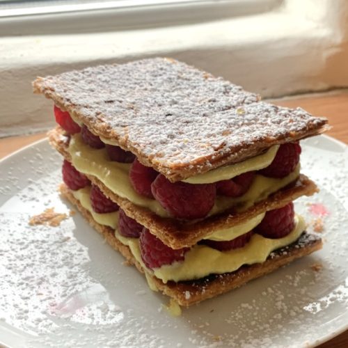 Raspberry millefeuille recipe - BBC Food