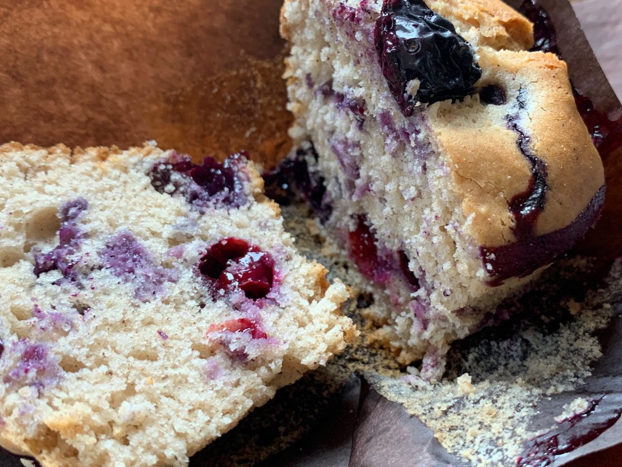 Blueberry muffins - The Plant based dad